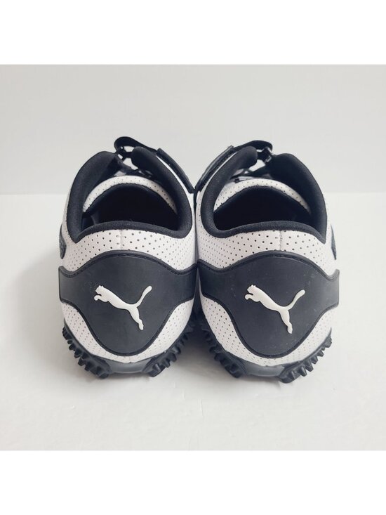 NEW Puma Mostro Perforated Leather Pack Shoes 397331-01 Size 12 White Black